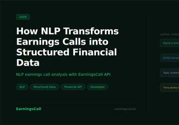 Early warning risk detection system architecture built with EarningsCall financial monitoring API showing signal extraction and tiered escalation